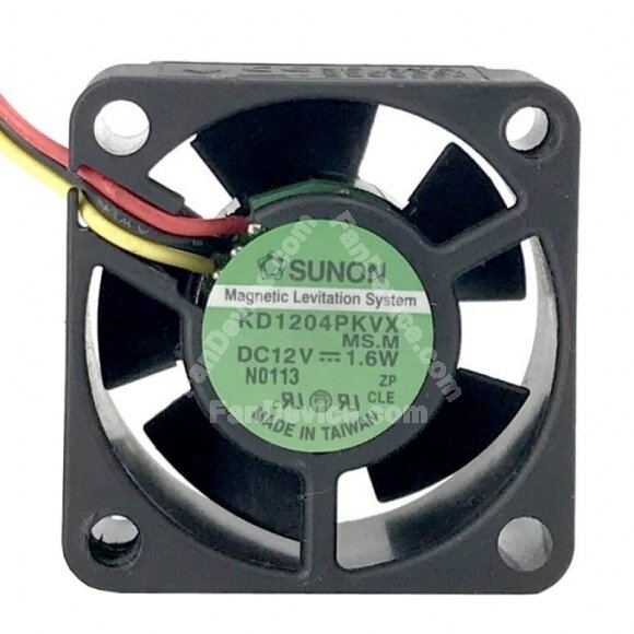 Sunon KD1204PKVX DC 12V 1.6W 2 Wires / 3 Wires Axial Cooling Fan