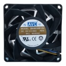 AVC 2B08038B12U DC 12V 2.6A 2 Wires / 3 Wires / 4 Wires Axial Cooling Fan