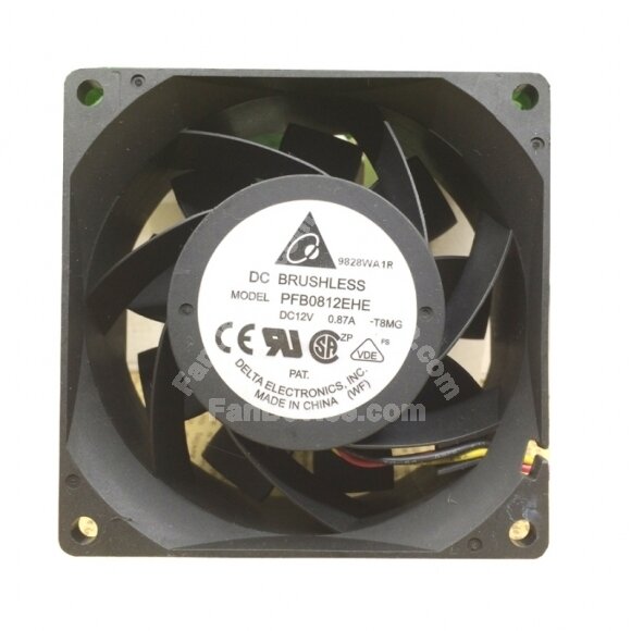Delta PFB0812EHE DC 12V 0.87 3 Wires / 4 Wires Axial Cooling Fan