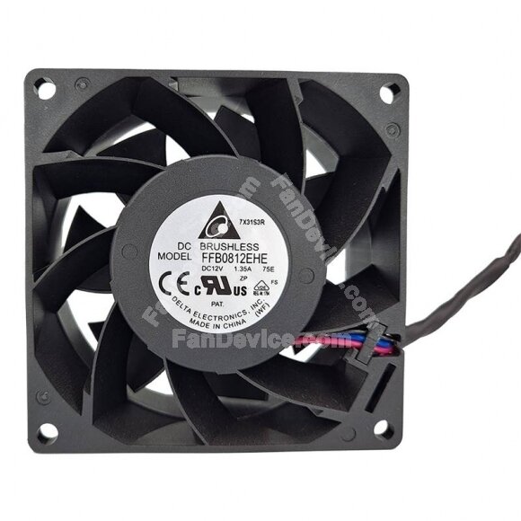 Delta FFB0812EHE DC 12V 1.35A 2 Wires / 3 Wires / 4 Wires Axial Cooling Fan