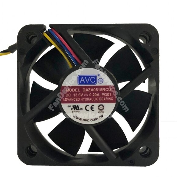 AVC DAZA0515RCU DC 13.6V 0.20A 4 Wires Axial Cooling Fan