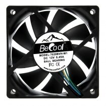 BeCool 7020RVH-M1 DC 12V 0.45A 7020 Axial Ball Bearing Cooling Fan