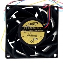 ADDA AS08012XB385BB1 DC 12V 5.70A 8038 Axial Brushless Cooling Fan