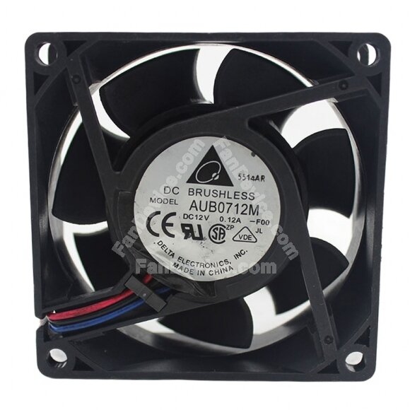 Delta AUB0712M DC 12V 0.12A 7025 Axial Brushless Cooling Fan