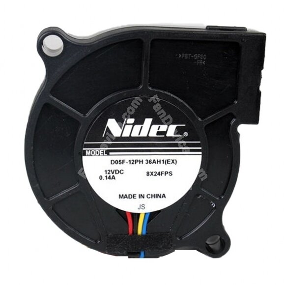 Nidec D05F-12PH DC 12V 0.14A 4 Wires Blower Cooling Fan