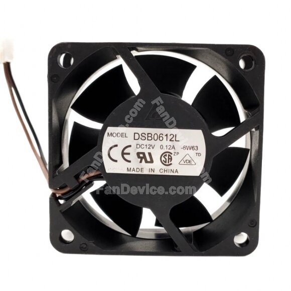 Delta DSB0612L DC 12V 0.12A 6025 Axial Cooling Fan