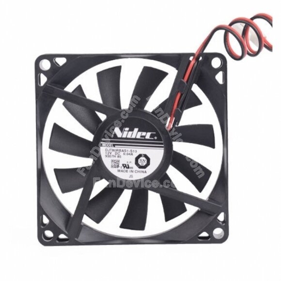 Nidec DJT80RBAS1-S13 DC 12V 0.04A 2 Wires Axial Cooling Fan