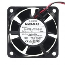 NMB 2410ML-05W-B80 DC 24V 0.34A 2 Wires / 3 Wires Axial Cooling Fan