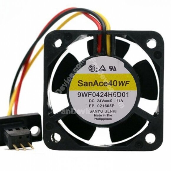 Sanyo Denki San Ace 40WF 9WF0424H6D01 DC 24V 0.11A 4020 Axial Cooling Fan