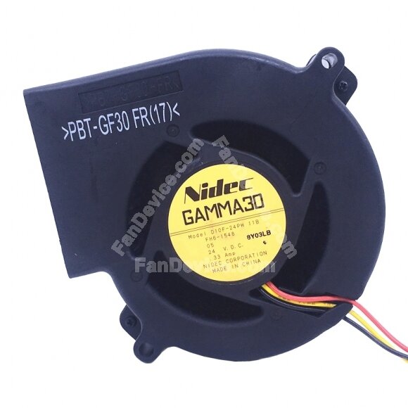 Nidec GAMMA30 D10F-24PH 11B DC 24V 0.33Amp 9733 Blower Cooling Fan