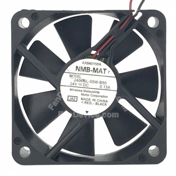 NMB-MAT 2406GL-05W-B50 DC 24V 0.13A 6015 Axial Cooling Fan