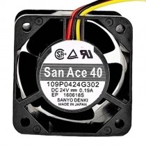 Sanyo Denki San Ace 40 109P0424G302 DC 24V 0.19A 4028 Axial Cooling Fan