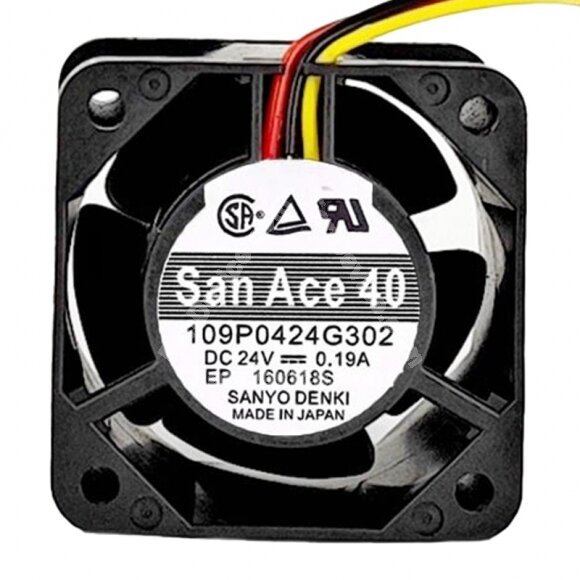 Sanyo Denki San Ace 40 109P0424G302 DC 24V 0.19A 4028 Axial Cooling Fan