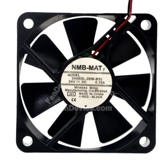 NMB-MAT 2406GL-05W-B30 DC 24V 0.10A 6015 Axial Cooling Fan