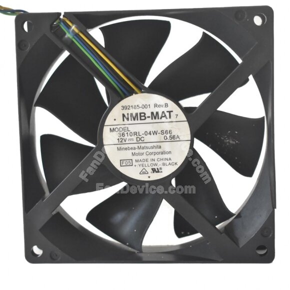NMB-MAT 3610RL-04W-S66 DC 12V 0.56A 9025 Axial Cooling Fan