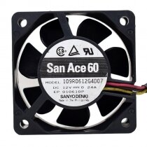 Sanyo Denki San Ace 60 109R0612G4D07 DC 12V 0.24A 6025 Axial Cooling Fan