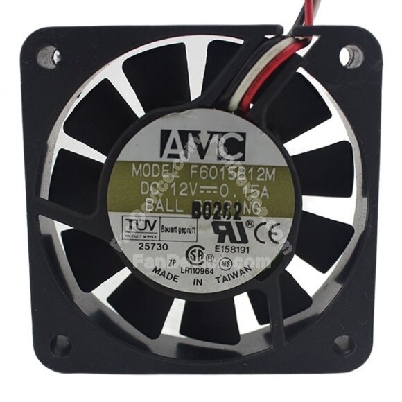 AVC F6015B12M DC 12V 0.15A 6015 Ball Bearing Axial Cooling Fan