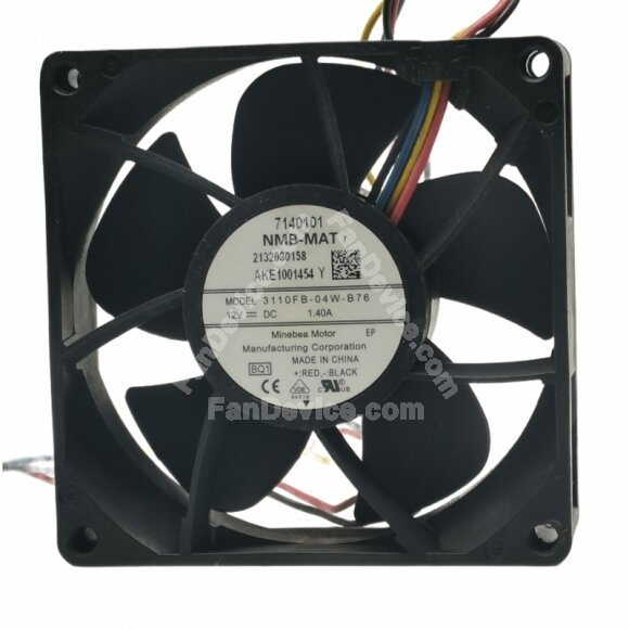 NMB-MAT 3110FB-04W-B76 DC 12V 1.40A 8025 Axial Cooling Fan