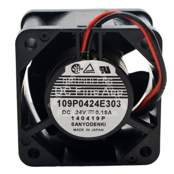 Sanyo Denki 109P0424E303 DC 24V 0.19A 4028 Axial Cooling Fan