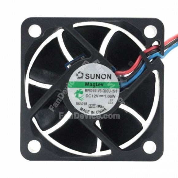 Sunon MF50151V3-Q00U-H99 DC 12V 1.66W 2 Wires / 3 Wires Axial Cooling Fan