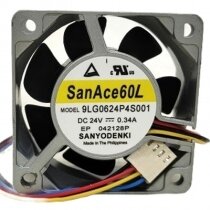 Sanyo Denki 9LG0624P4S001 DC 24V 0.34A 6025 Axial Cooling Fan