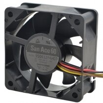 Sanyo Denki 9S0612P4H07 DC 12V 0.14A 6025 Axial Cooling Fan