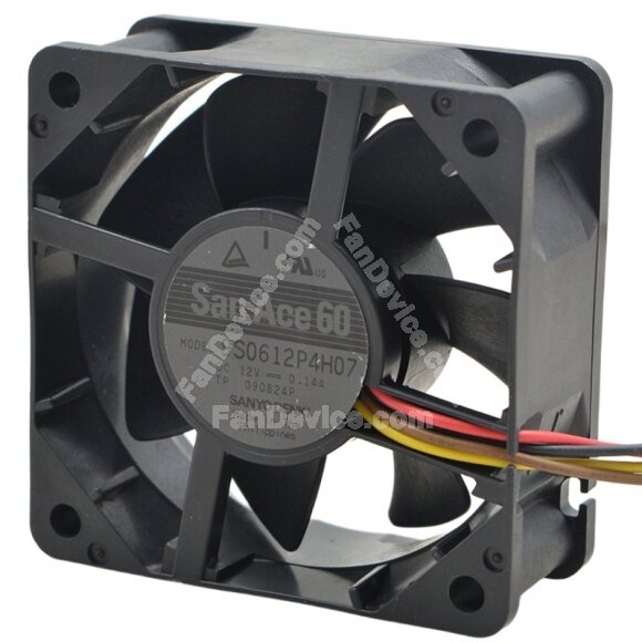 Sanyo Denki 9S0612P4H07 DC 12V 0.14A 6025 Axial Cooling Fan