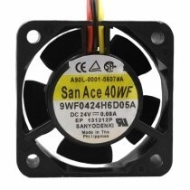 Sanyo Denki San Ace 40WF 9WF0424H6D05A A90L-0001-0551#A DC 24V 0.08A 3 Wires Axial Cooling Fan