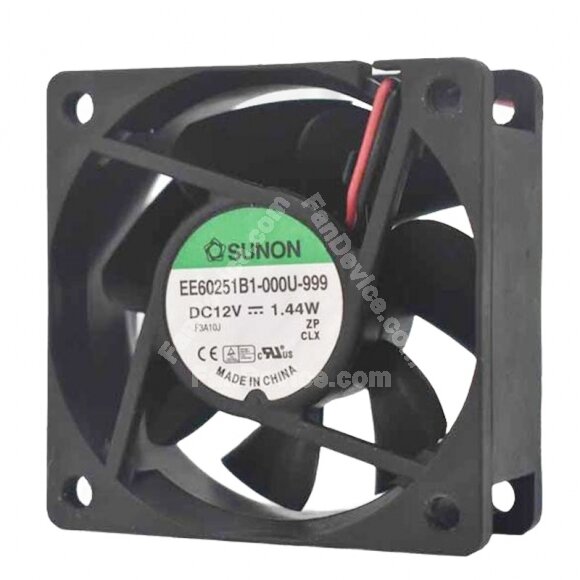 Sunon EE60251B1-000U-999 DC 12V 1.44W 6025 Axial Cooling Fan