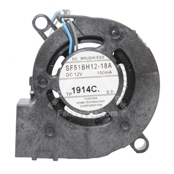 Toshiba SF51BH12-18A 12V 160mA 5020 DC Brushless Blower Cooling Fan