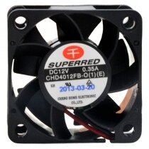 SuperRed CHD4012FB-O DC 12V 0.35A 2 Wires Axial Cooling Fan