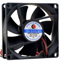 FAN-COOLING FD8025BM1 DC 12V 0.13A 2 Wires / 3 Wires / 4 Wires Brushless Axial Cooling Fan