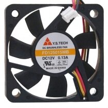 Y.S.TECH FD125015MB DC 12V 0.13A 2 Wires / 3 Wires Brushless Axial Cooling Fan