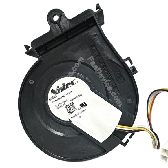 Nidec G11I12MS1AZ-57A61 DC 12V 0.23A 4 Wires Blower Cooling Fan