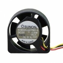 Sunon KDE0502PFB2-8 DC 5V 0.6W 3 Wires Axial Cooling Fan