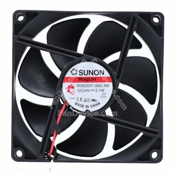 SUNON ME92252V1-000C-A99 DC 24V 2.1W 2 Wires / 3 Wires Axial Cooling Fan