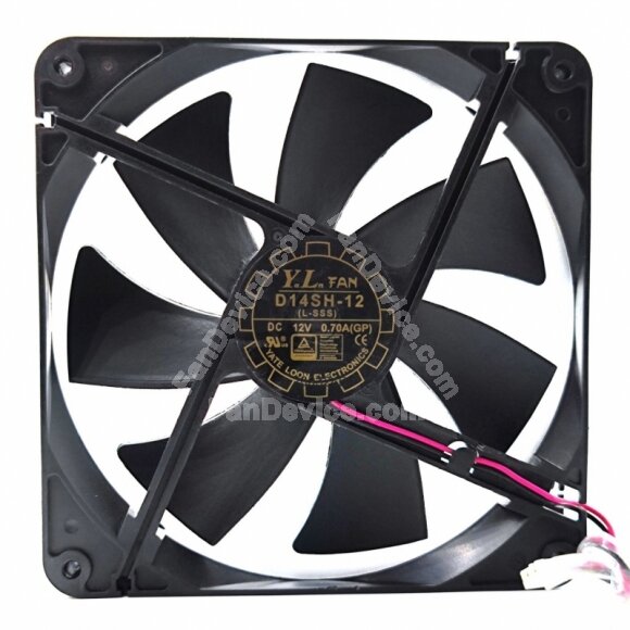 YaLn Fan D14SH-12 DC 12V 0.70A 14025 Axial Cooling Fan