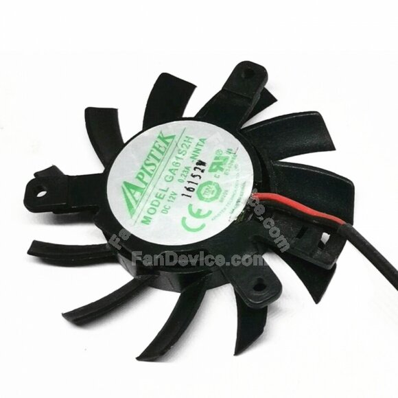 APISTEK GA61S2H DC 12V 0.23A Axial Cooling Fan