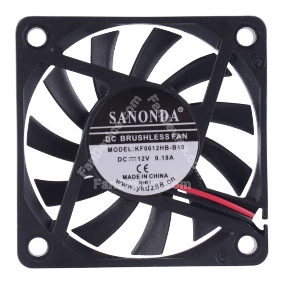 SANONDA KF0612HB-B10 DC 12V 0.18A 6010 Brushless Axial Cooling Fan
