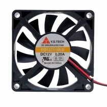 Y.S.TECH FD127010LB DC 12V 0.20A 2 Wires / 3 Wires Axial Cooling Fan