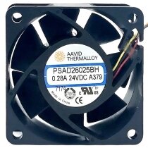 AAVID PSAD26025BH-A379 DC 24V 0.28A 2 / 3 Wires Axial Cooling Fan