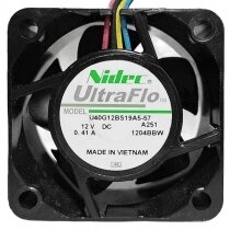 Nidec UltraFlo U40G12BS19A5-57 DC 12V 0.41A 4 Wires 4020 PWM Axial Fan