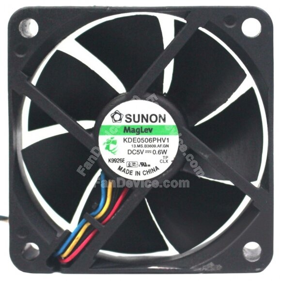 Sunon Maglev KDE0506PHV1 DC 5V 0.6W 4 Wires 6015 PWM Axial Cooling Fan