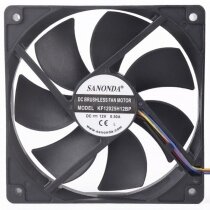 SANONDA KF12025H12BP 12V 0.50A DC Brushless Cooling Fan