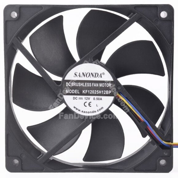 SANONDA KF12025H12BP 12V 0.50A DC Brushless Cooling Fan