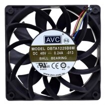 AVC DBTA1225B8M 48V 0.24A Ball Bearing Axial Cooling Fan