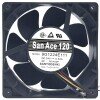 Sanyo Denki 9G1224E111 DC 24V 0.34A 3 Wires 12038 Axial Cooling Fan