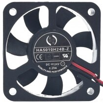 ONG HUA HA5010H24B-Z DC 24V 0.29A 2 Wires / 3 Wires Axial Cooling Fan