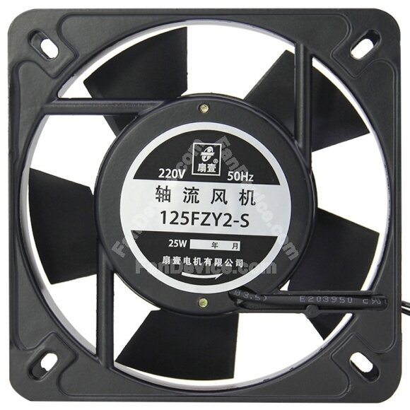 ShanYi 125FZY2-S AC 220V 25W 2 Wires 13532 Axial Cooling Fan