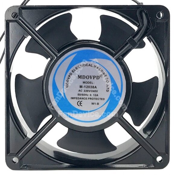 MDOVPD M-12038A 220V/240V 0.12A Impedance Protected Axial Fan